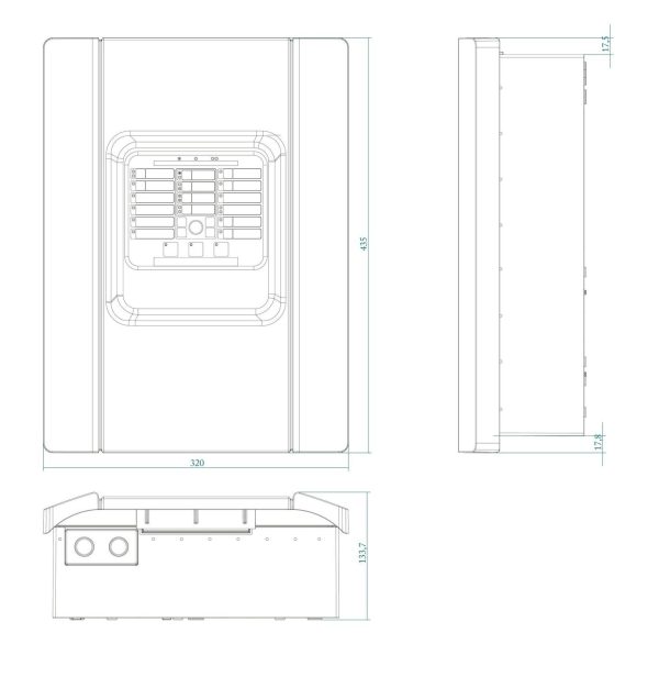 CENTRALE 2 ZONES ANTI - INCENDIE CONVENTIONNELLE ARITECH