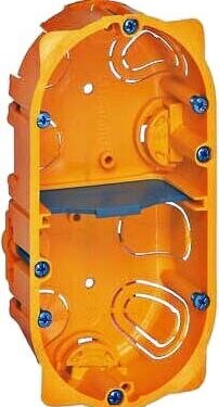 3272242294 BOITE ENCASTRE 4 MODULES PROFONDEUR 4MM COULEUR JAUNE - LEGRAND