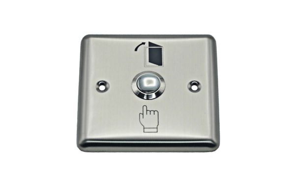 BOUTON EXIT POUSSOIRE METALLIQUE