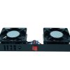 3318822130 VENTILATEUR DE 2 EMPLACEMENTS ET 2 VENTILATEURS - PLAFONNIER - SANS FILTRE - SANS THERMOSTAT - AVEC INTERRUPTEUR - SANS AFFICHEUR - METALLIQUE - NU - NOIR - LANDE