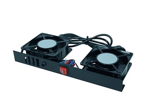 VENTILATEUR DE 2 EMPLACEMENTS ET 2 VENTILATEURS - PLAFONNIER - SANS FILTRE - SANS THERMOSTAT - AVEC INTERRUPTEUR - SANS AFFICHEUR - METALLIQUE - NU - NOIR - LANDE