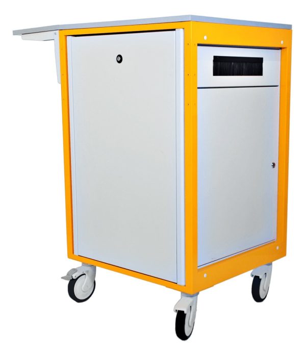 3329200580 STATIONS DE TRAVAIL ET SOLUTIONS BUREAUTIQUES 600* 670 - 1016 - RAL 7035 GRIS CLAIR - RAL 1028 JAUNE MELON