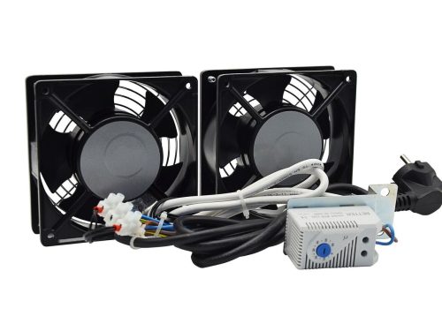 EXTENSION DE 2 VENTILATEURS - SANS FILTRE - AVEC THERMOSTAT - SANS INTERRUPTEUR - SANS AFFICHEUR - LANDE