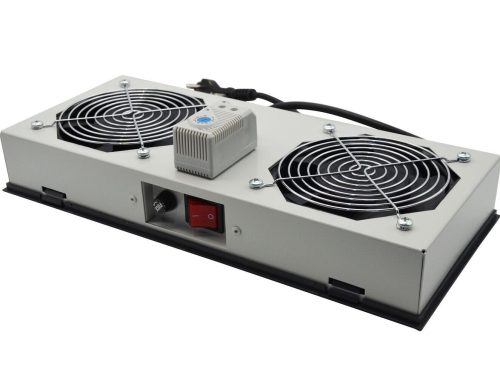 VENTILATEUR DE 2 EMPLACEMENTS ET 2 VENTILATEURS - PLAFONNIER - AVEC FILTRE - AVEC THERMOSTAT - AVEC INTERRUPTEUR - SANS AFFICHEUR - METALLIQUE - GRIS - LANDE
