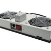 VENTILATEUR DE 2 EMPLACEMENTS ET 2 VENTILATEURS - PLAFONNIER - AVEC FILTRE - AVEC THERMOSTAT - AVEC INTERRUPTEUR - SANS AFFICHEUR - METALLIQUE - GRIS - LANDE