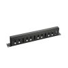 3591938195 GUIDE CABLE COUVERCLE 1U DE 12 VOIES - 79MM - METALLIQUE - NOIR