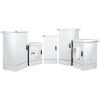 3814300636 ARMOIRE DE BRASSAGE INDUSTRIELLE EXTERIEURE IP65 09U 19" SUR PIED - PLEIN - MONTE - 600X650X769 - GRIS - LANDE