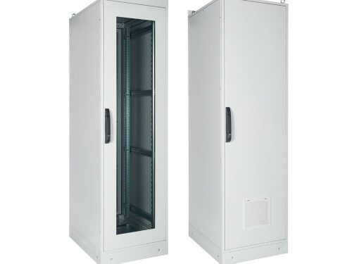 3826037957 ARMOIRE DE BRASSAGE RK 42U 19" SUR PIED - VITREE - MONTE - 600X1000X2000 - GRIS - LANDE