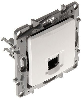PRISE RJ45 CAT6 UTP DE 2 MODULES NILOE - CONTIENT NOYAU ET SUPPORT COMBINE - BLANC - LEGRAND