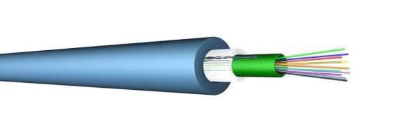 FIBRE OPTIQUE MULTIMODE DE 12 BRINS OM5B - BOBINE 3000M - LSHF - UC FIBRE - BLEU - DRAKA