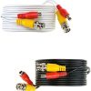 3967799053 CABLE CAMÉRA 25M AVEC CONNECTEURS BNC (MALE/MALE) + ALIMENTATION (MALE/FEMELLE) - BLANC