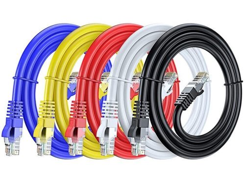 CORDON DE BRASSAGE 01M CAT6E FTP - MULTICOULEUR - LINKWAY