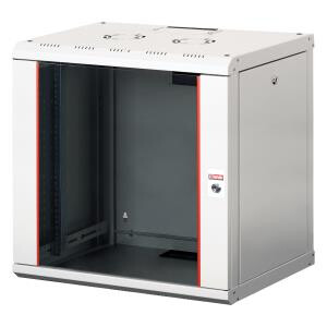 4056202428 ARMOIRE DE BRASSAGE PROLINE 12U 19" MURALE - VITREE - MONTE - 600X600X640 - GRIS - PINSOL