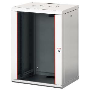 4056216629 ARMOIRE DE BRASSAGE PROLINE 20U 19" MURALE - VITREE - MONTE - 600X450X996 - GRIS - PINSOL