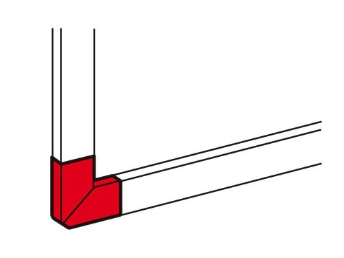 4116908970 ANGLE PLAT 90 DEGREE POUR GOULOTTES DLP MONOBLOC 35x80MM OU 50x80MM LEGRAND