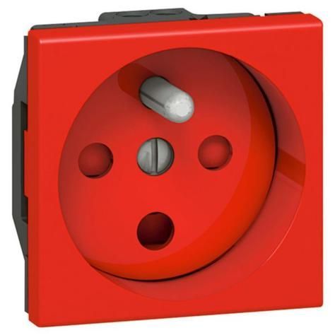 NOYAU ELECTRIQUE MOSAIC 2 MODULES - DETROMPEE - 2P+T - ROUGE - LEGRAND