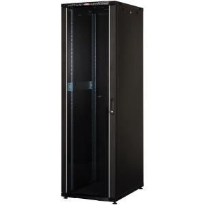 4330255042 ARMOIRE DE BRASSAGE CK 32U 19" SUR PIED - VITREE - MONTE - 600X1000X1536 - NOIR - PINSOL