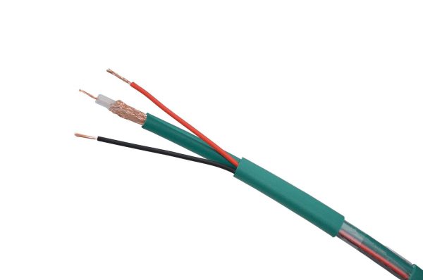 CABLE KX7 AVEC ALIMENTATION DE 0.50MM - BOBINE 500M - VERT - ESTEL