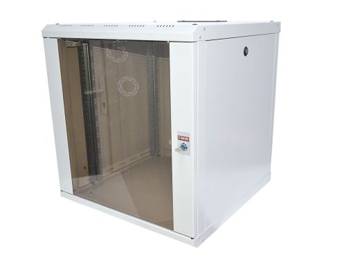 4486954514 ARMOIRE DE BRASSAGE PROLINE 12U 19" MURALE - VITREE - MONTE - 600X450X640 - GRIS - PINSOL