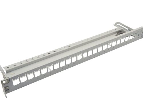 4525388859 LEXCOM PATCH PANEL 19" 24 PORT LIGHT GREY - LEXCOM