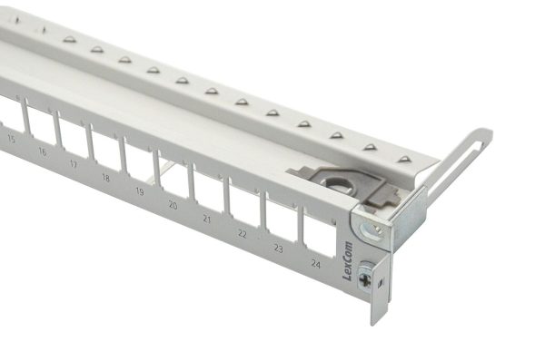 4525388864 LEXCOM PATCH PANEL 19" 24 PORT LIGHT GREY - LEXCOM