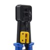 4558618091 PINCE A SERTIR (RJ45 - RJ11) AVEC PROTEGE DE LAME JAUNE - BLUE