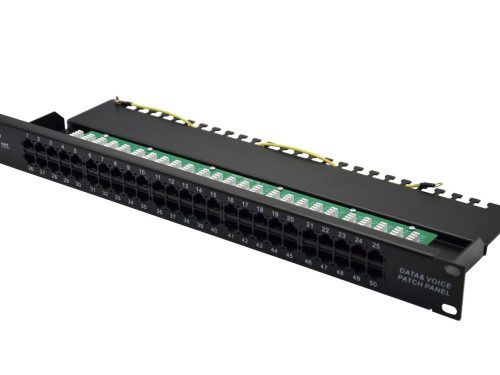 4560018222 PANNEAU DE BRASSAGE TELEPHONIQUE 1U 50 PORTS CAT3 - METALLIQUE - ENET