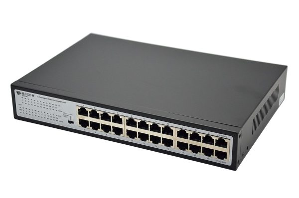 4560041913 SWITCH MEGA 24 PORTS - NON MANAGABLE - NON RACKABLE - METALLIQUE - 3 MODE (PAR DEFAUT - VLAN - CCTV) - BDCOM