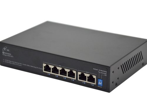 SWITCH MEGA 6 PORTS - NON MANAGABLE - NON RACKABLE - POE - ENET