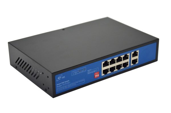 SWITCH GIGA 10 PORTS (8 PORTS POE) - NON MANAGABLE - NON RACKABLE - ENET
