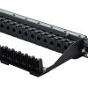 PANNEAU DE BRASSAGE 1U 24 PORTS VIDE - AVEC ([LEG 632908] 24 NOYAUX CAT6 FTP - PLASTIQUE) - METALLIQUE - LEGRAND