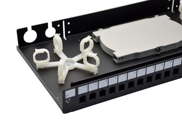 TIROIR OPTIQUE COULISSANT 1U 24 PORTS VIDE (SANS NOYAUX) - SC SX - AVEC CASSETTE - LINXCOM