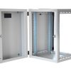 4827668234 ARMOIRE DE BRASSAGE PROLINE AVEC PIVOTANT 16U 19" MURALE - VITREE - MONTE - 600X750X818 - GRIS - PINSOL