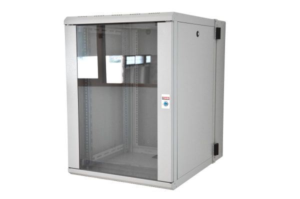 4827668244 ARMOIRE DE BRASSAGE PROLINE AVEC PIVOTANT 16U 19" MURALE - VITREE - MONTE - 600X750X818 - GRIS - PINSOL