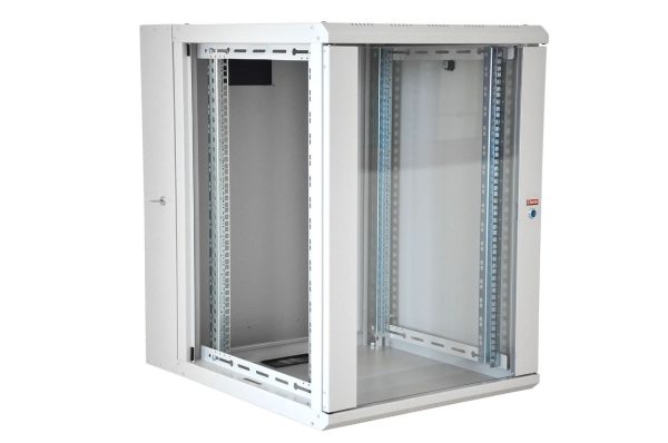 4827673225 ARMOIRE DE BRASSAGE PROLINE AVEC PIVOTANT 16U 19" MURALE - VITREE - MONTE - 600X750X818 - GRIS - PINSOL