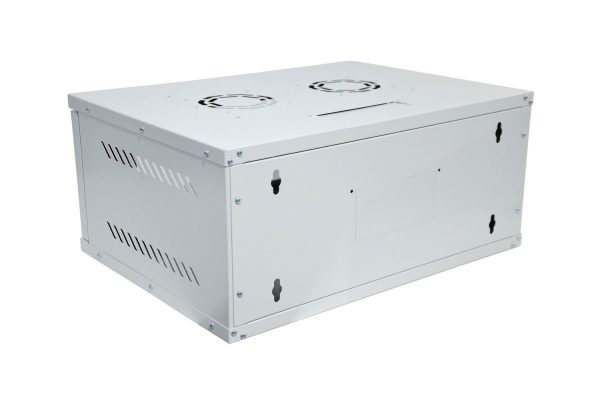 4827753401 ARMOIRE DE BRASSAGE SECURITY BOX 04U 19" MURALE - VITREE - DEMONTE - 540X400X239 - GRIS - PINSOL