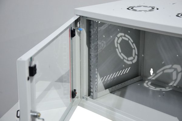 ARMOIRE DE BRASSAGE SECURITY BOX 07U 19" MURALE - VITREE - DEMONTE - 540X400X372 - GRIS - PINSOL