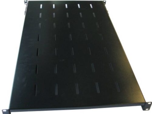 ETAGERE FIXE 1U - FIXATION AVANT/ARRIERE - PROFONDEUR 550 - NOIR